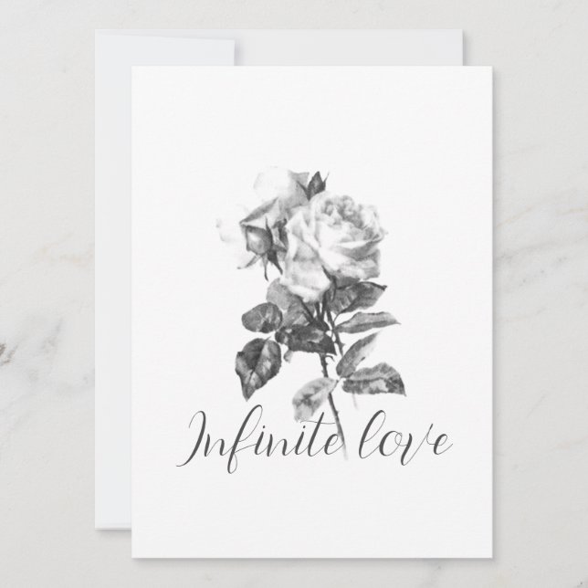WEDDING INVITATIONS Flat Card ART&DESIGN STYLE (Front)