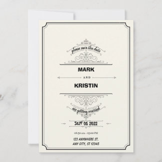 Wedding Invitations in the Traditional Style