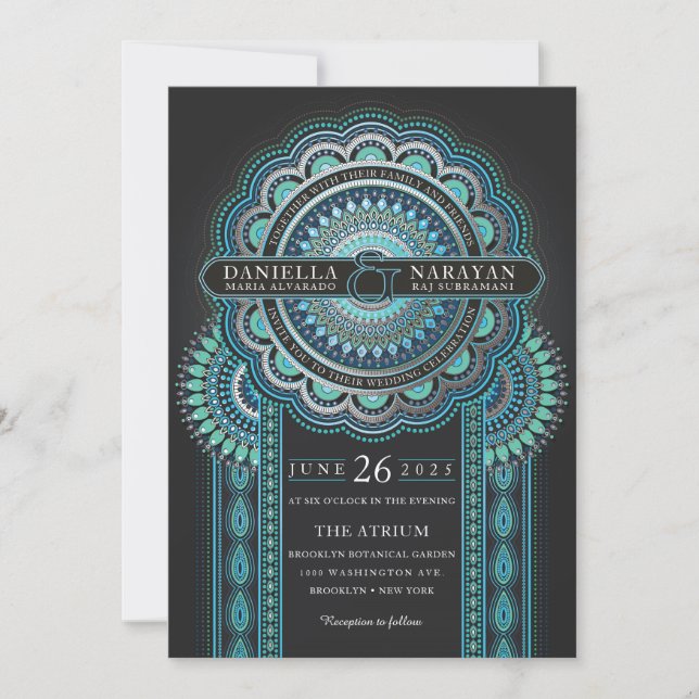 Wedding Invitations | Viridian Bliss (Front)