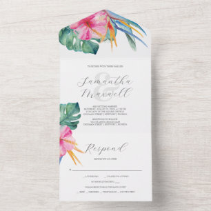Wedding Invitations with RSVP Card Destination