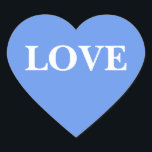 Wedding Invite Cornflower Blue Heart Sticker<br><div class="desc">Colour Complementing Cornflower Blue Customizable Invite Seals - Wedding content creators usually try find out: where can I find the best wedding stickers online? These amazing and one of a kind Wedding Cornflower Blue And White Envelope Seals turn out perfect for wedding postcards and different wedding packet materials. Custom Wedding...</div>