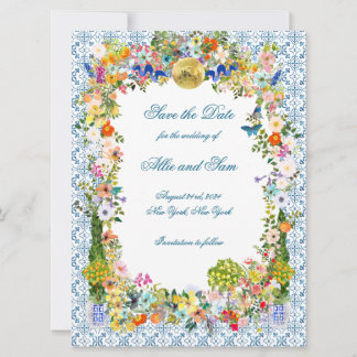 Wedding invite or Save the Date Garden Disco