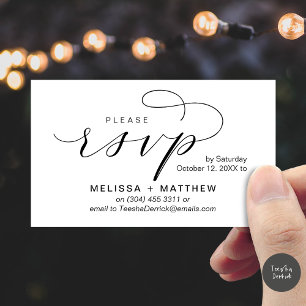 Wedding Invites RSVP Reminder Modern Minimalist