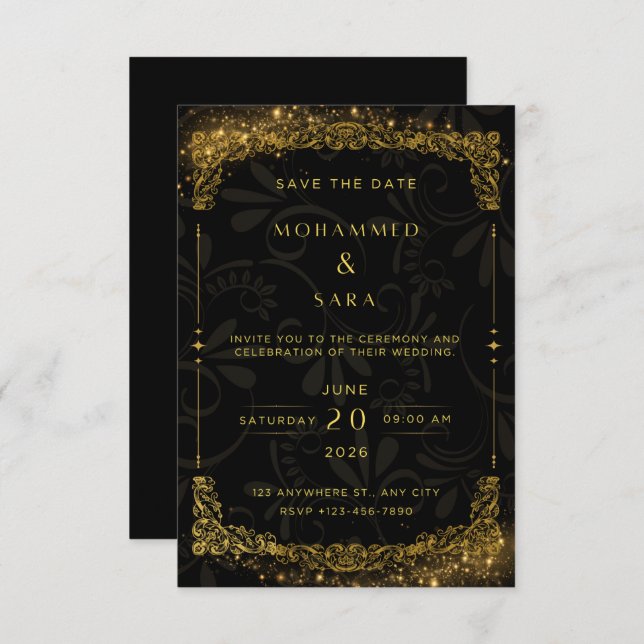 Wedding Invtation  (Front/Back)