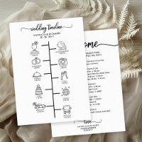 Wedding Itinerary Cocktail - Icon Wedding Welcome 