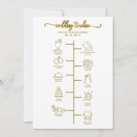 Wedding Itinerary Cocktail - Icon Wedding Welcome 