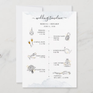 Wedding Itinerary Modern Icons Program
