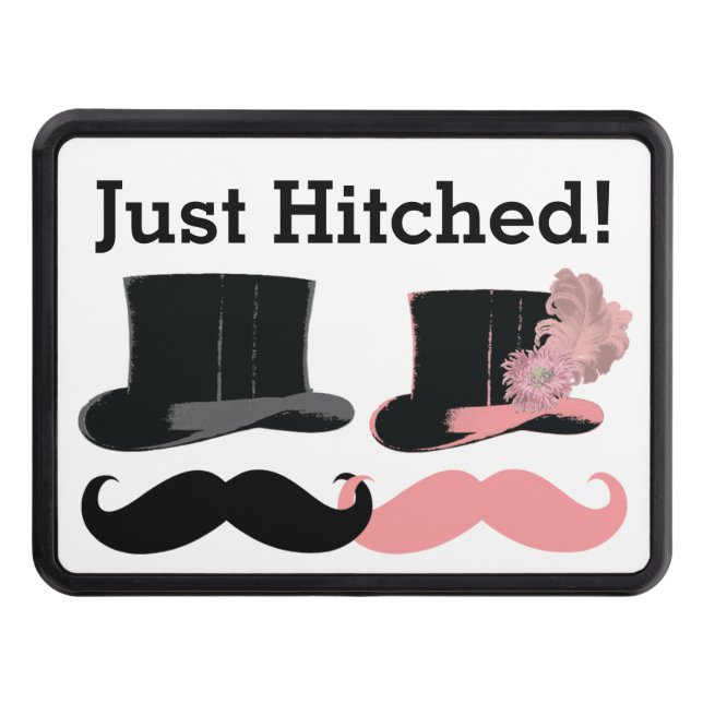 Wedding Just Hitched - Trailer Hitch Trailer Hitch Cover (Front)