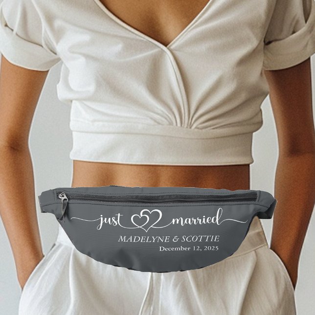 Wedding Just Married Script Colours  Fanny Pack (Creator Uploaded)