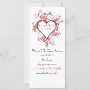 Wedding Keepsake Favour, Fancy Heart Frame