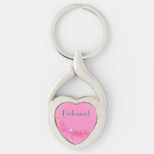Wedding Keepsake Heart Keychain
