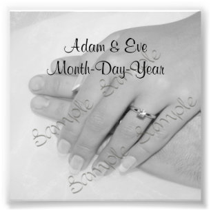 Wedding Keepsake Photo Print