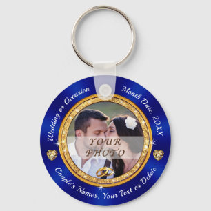 Wedding Keepsakes for Guests, Double Sided PHOTO Keychain
