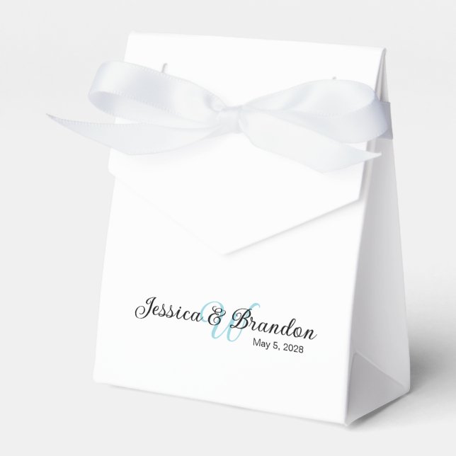 Wedding Label 016 Favor Box (Front Side)