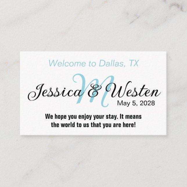Wedding Label 016 Rectangle Enclosure Card (Front)