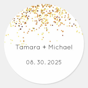 Wedding Labels, Wedding Name Date Stickers