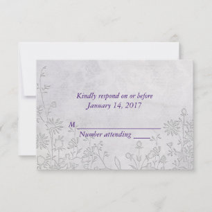 Wedding Lace RSVP Card