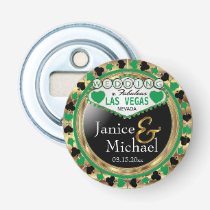Wedding Las Vegas Style - Green   Bottle Opener