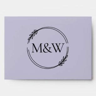 Wedding Lavender Lilac Invitation Colour Palette Envelope