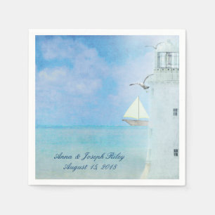 Wedding Lighthouse Napkin