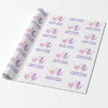 Wedding Love Bird Cute Bride Groom Name Wrapping Paper<br><div class="desc">Personalize your wedding gift to the happy couple with this cute love bird wrapping paper!  Also perfect for a bridal shower or engagement party!  Personalize with the name of the bride and the name of the groom.</div>