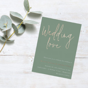 Wedding love: Sage Green & Rose Gold Wedding