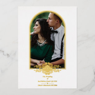 Wedding Luxury Golden Arch Effect Photo