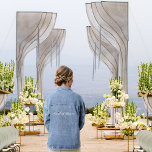 Wedding Maid of Honour Bachelorette Bridal Party Denim Jacket<br><div class="desc">Casual, chic, cool, rugged charm, retro vintage style, enduring appeal, fashion icon, fun, cool, elegant script / typography / font, red heart, wedding wow Maid of Honour bridal party women's ladies blue cotton-blend jean jacket / denim jacket. Add a touch of fun and flair to any wedding day. A stylish...</div>