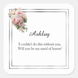 Wedding Maid of Honour Gift Stickers