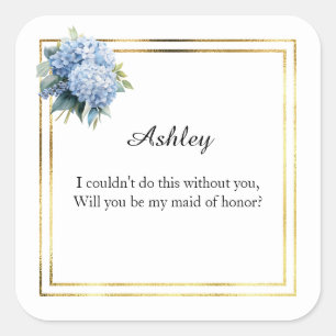 Wedding Maid of Honour Gift Stickers