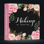 Wedding Makeup Beauty Salon Romantic Floral Binder<br><div class="desc">================= ABOUT THIS DESIGN ================= Wedding Makeup Beauty Salon Romantic Floral Binder. (1) All text style, colours, sizes can also be modified to fit your needs. (2) If you need any customization or matching items, please contact me. (3) You can find matching products (e.g. Business Card, Appointment Card, Flyer, Rack...</div>