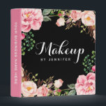 Wedding Makeup Beauty Salon Romantic Floral Binder<br><div class="desc">================= ABOUT THIS DESIGN ================= Wedding Makeup Beauty Salon Romantic Floral Binder. (1) All text style, colours, sizes can also be modified to fit your needs. (2) If you need any customization or matching items, please contact me. (3) You can find matching products (e.g. Business Card, Appointment Card, Flyer, Rack...</div>