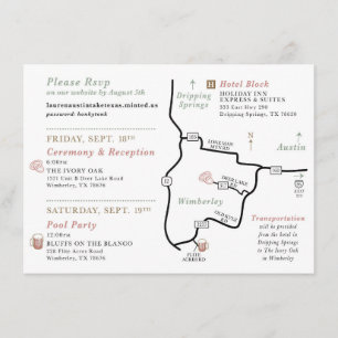 Wedding Map card - FOR LAUREN