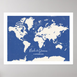 Wedding Map - Guest Book Alternative Print