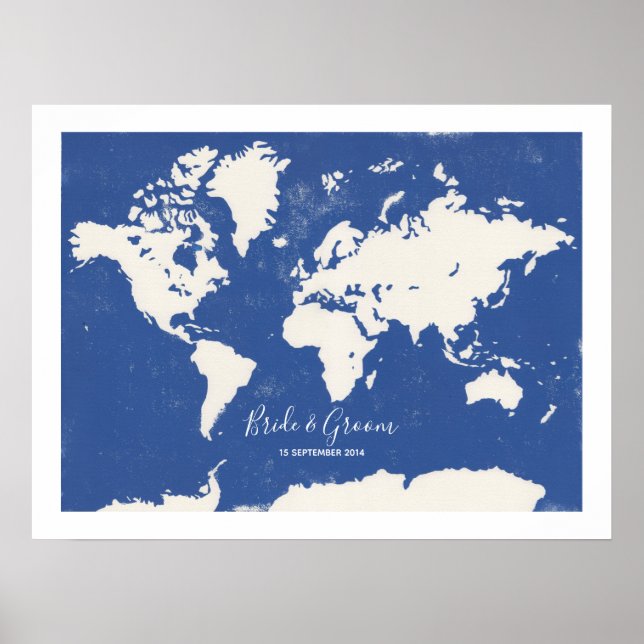 Wedding Map - Guest Book Alternative Print (Front)