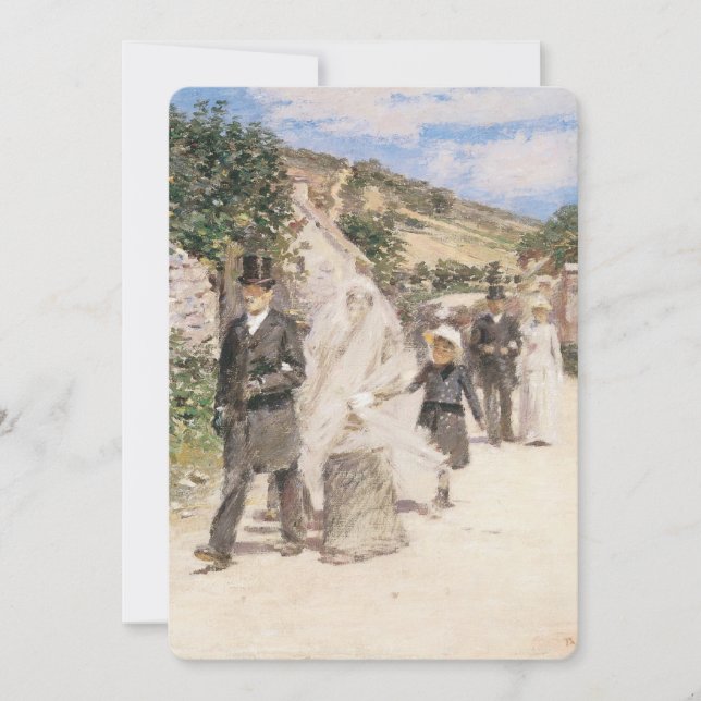 Wedding March by Robinson, Impressionism Art Invitation (Front)