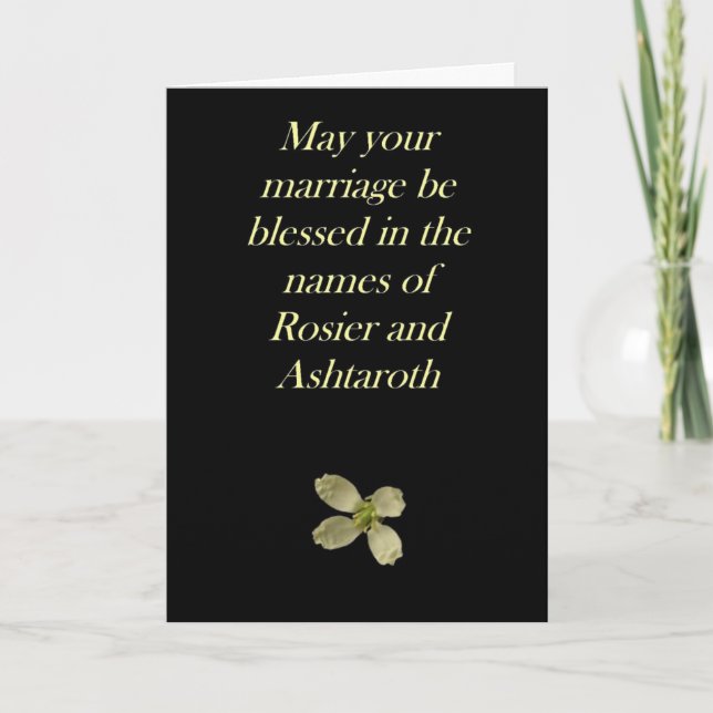 Wedding/Marriage Card (Front)