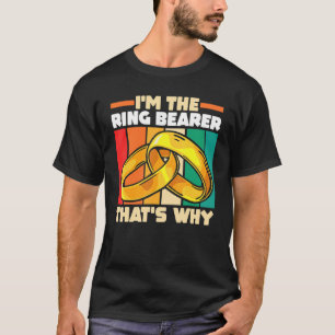 Wedding Marriage Ceremony I'm The Ring Bearer Th T-Shirt