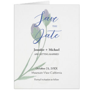 Wedding Marriage Minimalist Calligraphy Floral 