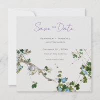 Wedding Marriage Minimalist Calligraphy Floral