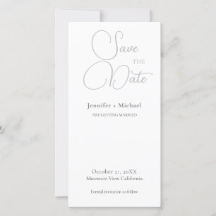 Wedding Marriage Minimalist Calligraphy  Save The Date