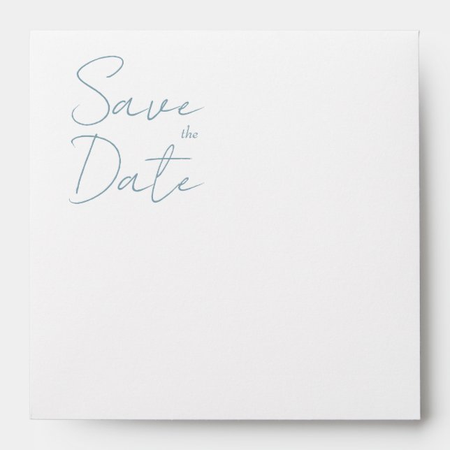 Wedding Marriage Minimalist Calligraphy Script Envelope (Front)