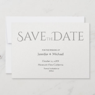 Wedding Marriage Minimalist Calligraphy Script Save The Date