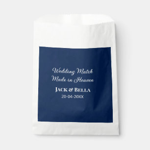 Wedding Match made in heaven wedding favours blue Favour Bag