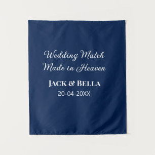 Wedding Match made in heaven wedding favours blue  Tapestry