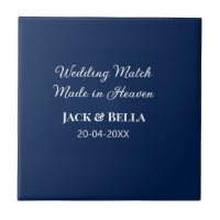 Wedding Match made in heaven wedding favours blue
