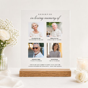 Wedding Memorial Photo Display for Loved Ones