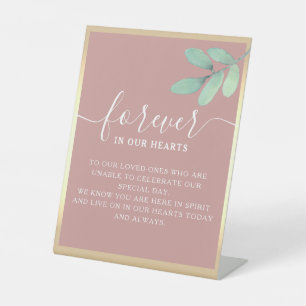 Wedding Memorial Table Pedestal Sign