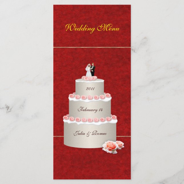 Wedding Menu (Front)