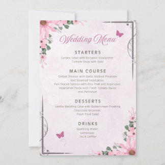 Wedding Menu